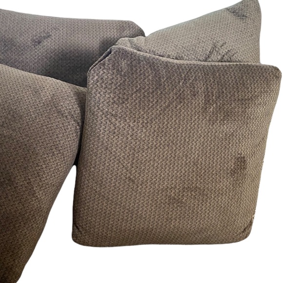 Ashley Furniture Other - FOUR Ashley Furniture | NEW Dark Brown decorative feather insert thrown pillows